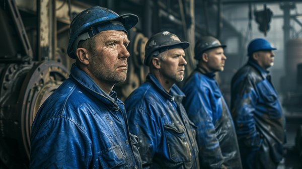 Révolution en bleus de travail et vestes pro