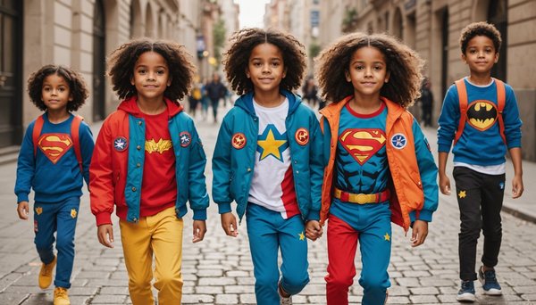 Tendances mode enfant : vêtements colorés inspirés des héros